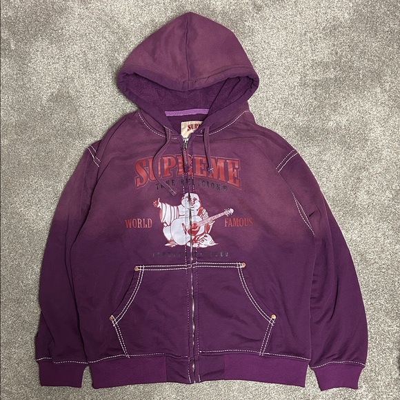 Supreme Other - Supreme True Religion Purple Zip Up Hoodie